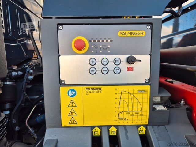 Trijų pusių savivartis sunkvežimis IVECO AD200X46/P HR OFF Palfinger PK 12.501 Funk AHK