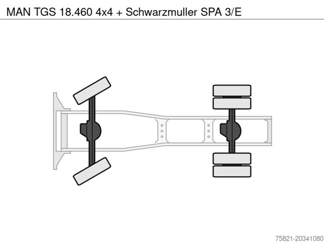 Standaard-SZM MAN TGS 18.460 4x4 + Schwarzmuller SPA 3/E