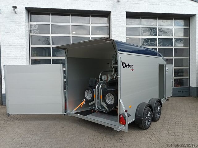Rimorchio a cassetta Debon Trailer schön blau Roadster 700 Alufelge direkt