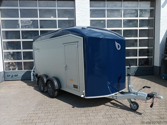 Rimorchio a cassetta Debon Trailer schön blau Roadster 700 Alufelge direkt