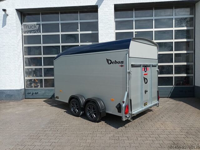 Rimorchio a cassetta Debon Trailer schön blau Roadster 700 Alufelge direkt