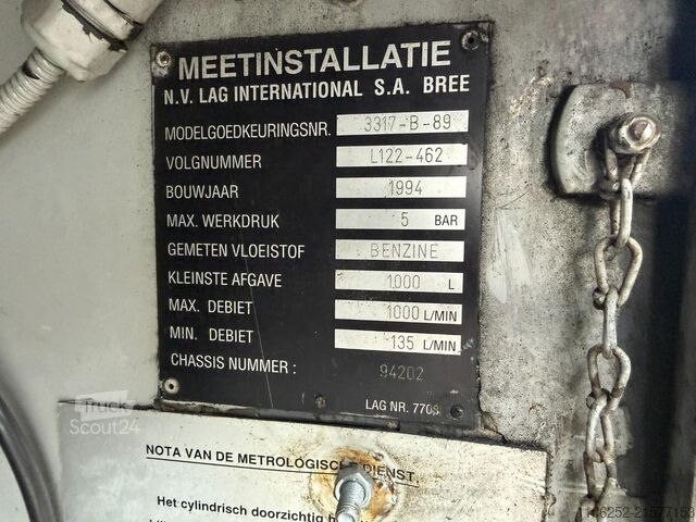 Tank LAG 1-AXLE FUEL TANKER / CITERNE MAZOUT 25.000L - 5...