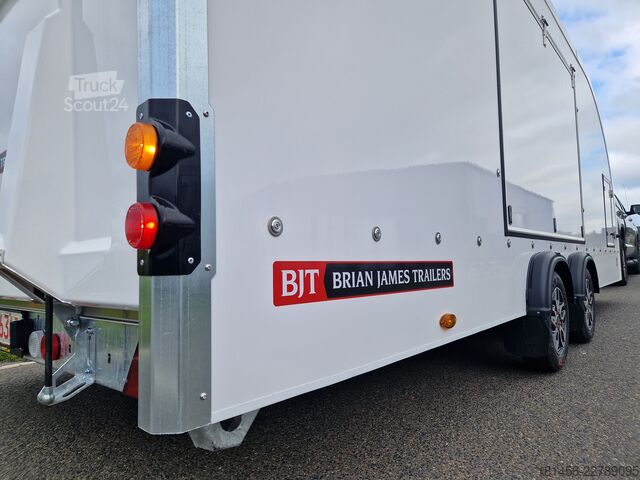 автомобільний автовоз-причіп Brian James Race Transporter 384-0060 550cm ankippbar weiß verfügbar