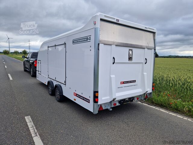автомобільний автовоз-причіп Brian James Race Transporter 384-0060 550cm ankippbar weiß verfügbar