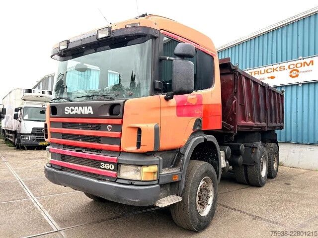 Sklápěč Scania P124-360 C 6x6 FULL STEEL 3-WAY KIPPER (12 GEAR...