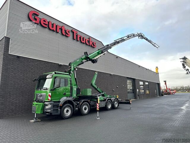 Crane truck MAN TGS 35.510 8X4H-6 BL + FASSI 545 + JIB + HAAKAR...