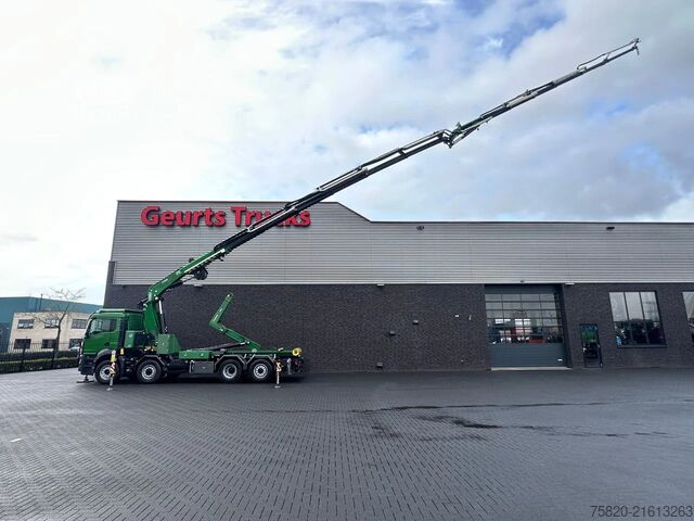 Crane truck MAN TGS 35.510 8X4H-6 BL + FASSI 545 + JIB + HAAKAR...
