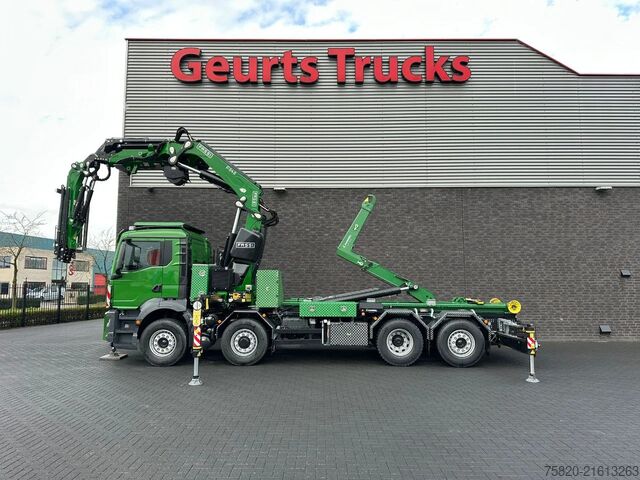 Crane truck MAN TGS 35.510 8X4H-6 BL + FASSI 545 + JIB + HAAKAR...