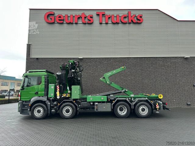 Crane truck MAN TGS 35.510 8X4H-6 BL + FASSI 545 + JIB + HAAKAR...