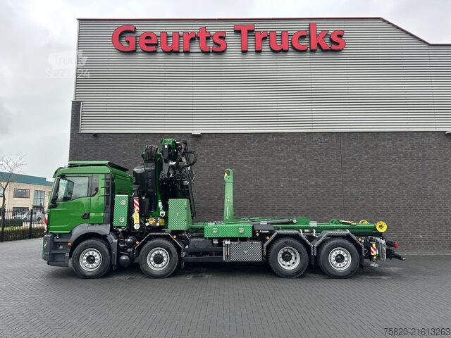 Crane truck MAN TGS 35.510 8X4H-6 BL + FASSI 545 + JIB + HAAKAR...