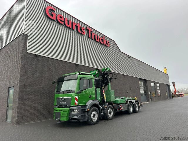 Crane truck MAN TGS 35.510 8X4H-6 BL + FASSI 545 + JIB + HAAKAR...