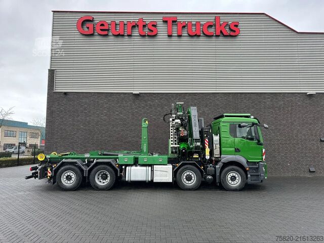 Crane truck MAN TGS 35.510 8X4H-6 BL + FASSI 545 + JIB + HAAKAR...
