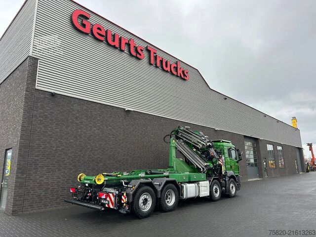 Crane truck MAN TGS 35.510 8X4H-6 BL + FASSI 545 + JIB + HAAKAR...
