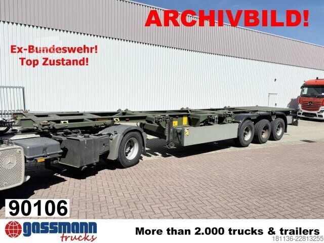 Wissellaadbak oplegger Doll U-74.0 3-Achs Containerchassis, 2x20/20/30/40ft,