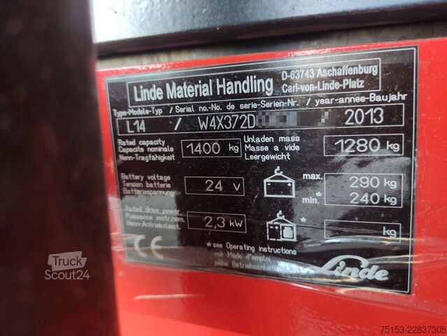 Стакери за палети Linde L14i/372