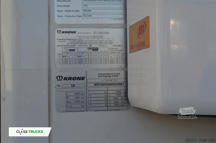 хладилно полуремарке KRONE SDR Cool Liner FP 60 ThermoKing SLXi 300