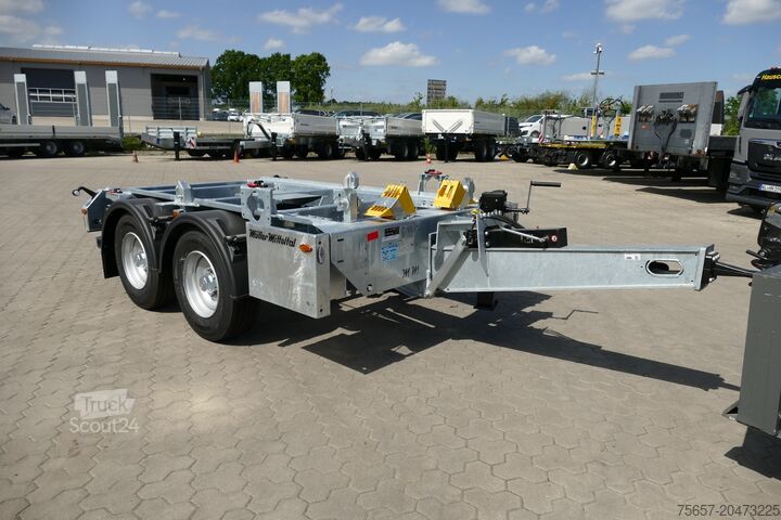 تخطي مقطورة قلابة Müller-Mitteltal 14,4 to. Tand.  Cont. Absetzanh. -feuerv