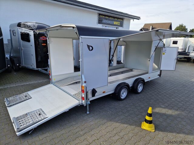 Autotransporter Cheval Liberté Roadster 1000 enclosed Car Transport Trailer 3500kg 100km/h Pullman Soft Fahrwerk