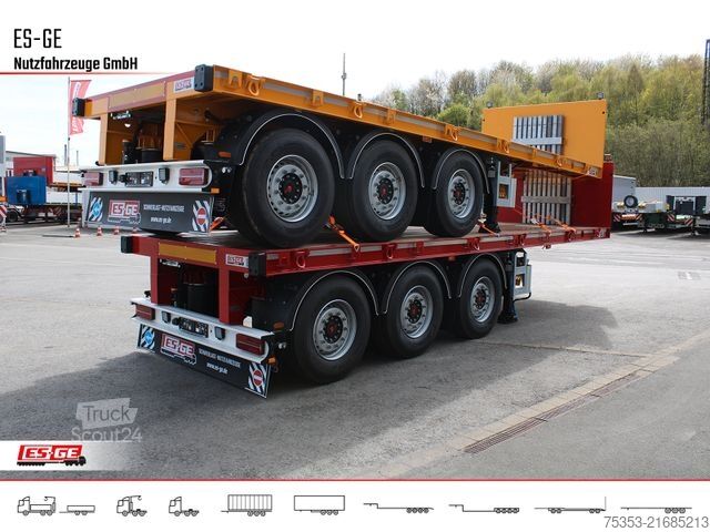 Auflieger mit Arbeitsbühne ES-GE 3-Achs-Ballastauflieger