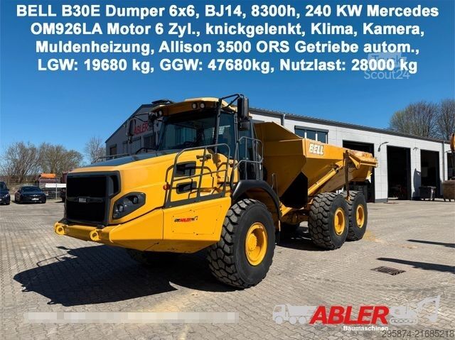 Cits BELL B 30 E Dumper 6x6 knickgelenkt Kamera TOP