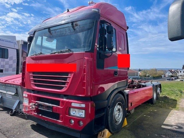 Roll-off tipper truck IVECO Iveco 480 Abrollkipper ARK 174 mit Elektronikpro