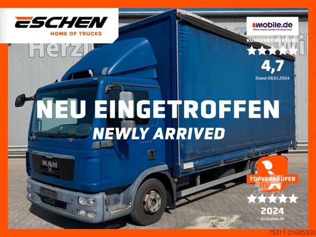 Camion bâché MAN TGL 8.250 BL I Edscha*Klima*2xAHK*Automatik*