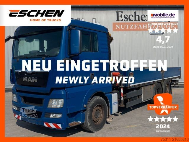 Platforminis sunkvežimis MAN TGX 26.360 6x2*Palfinger PK16001*FUNK*Lenkachse