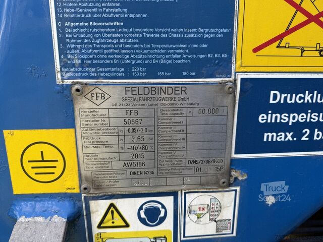 Silos Feldbinder KIP 60.3 NACZEPA SILOS Z ADR
