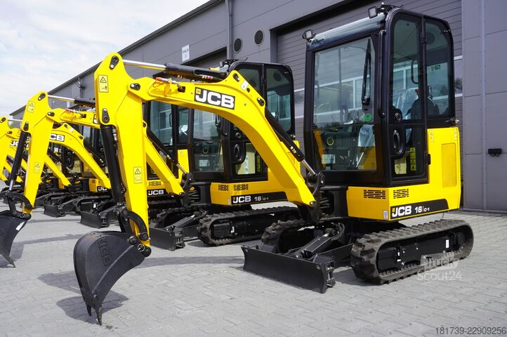 Mini lánctalpas kotró - 7 darab JCB 16 C-1 mini crawler excavator / joystick