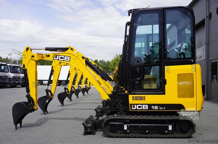 Mini lánctalpas kotró - 7 darab JCB 16 C-1 mini crawler excavator / joystick