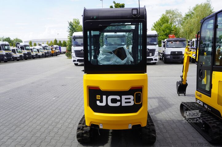 Mini lánctalpas kotró - 7 darab JCB 16 C-1 mini crawler excavator / joystick