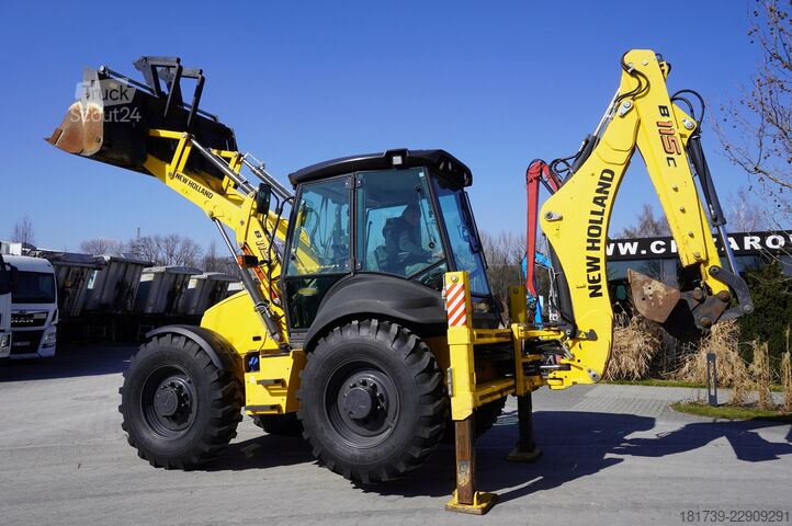 Kotró-rakodó New Holland B 115 C backhoe loader / 1000 MTH !