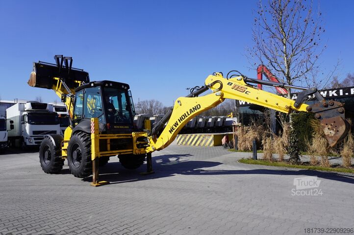 Kotró-rakodógép New Holland B 115 C backhoe loader/ 1000 MTH/ 2units