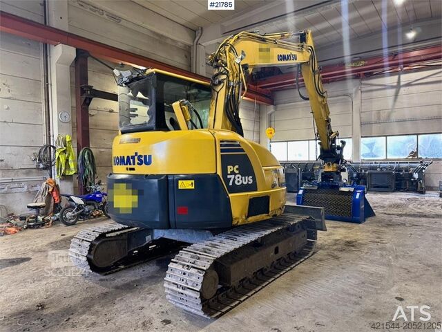 Crawler excavator Komatsu PC78US-8 Crawler excavator w/ Rototilt and 2 bucke