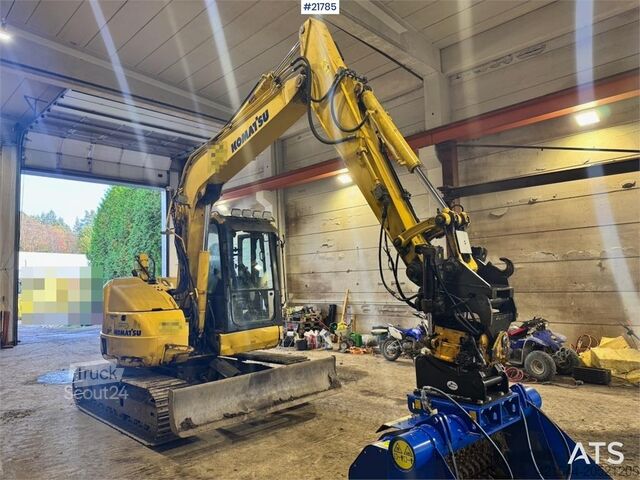Crawler excavator Komatsu PC78US-8 Crawler excavator w/ Rototilt and 2 bucke