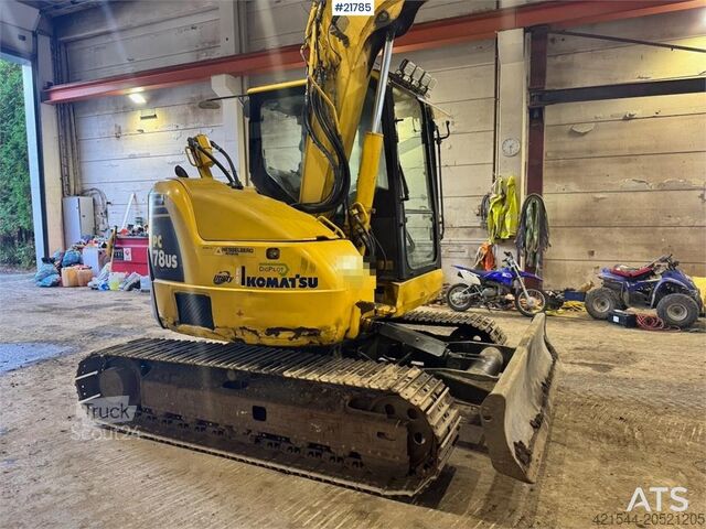 Crawler excavator Komatsu PC78US-8 Crawler excavator w/ Rototilt and 2 bucke