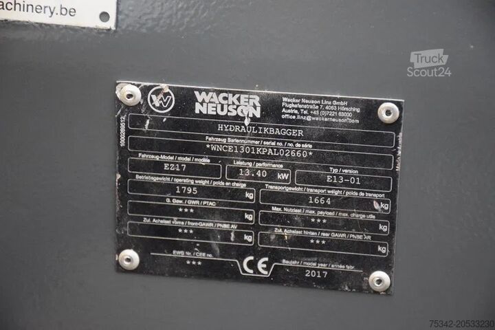 Mini escavatore WACKER NEUSON Neuson Wacker EZ17 -  stock id155