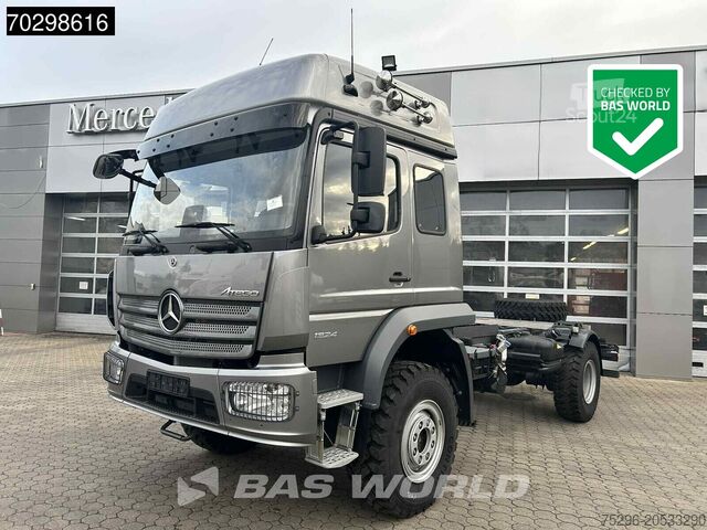 Châssis avec cabine Mercedes Atego 1324 4X4 NEW 4x4 chassis Automatic Steels...