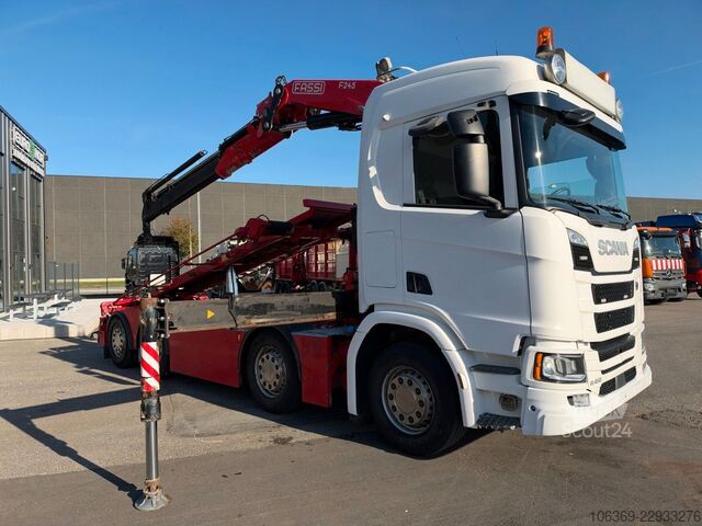 Γερανός τοποθετημένος σε φορτηγό SCANIA R450 NGS 8x2*6 Fassi F245A Tipper / Crane