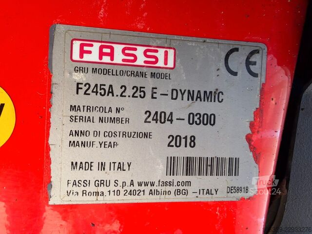 Γερανός τοποθετημένος σε φορτηγό SCANIA R450 NGS 8x2*6 Fassi F245A Tipper / Crane