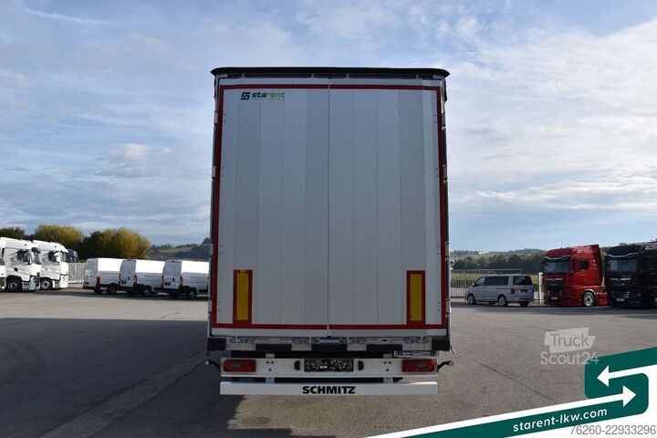 Atvira puspriekabė su tentu SCHMITZ CARGOBULL Varios Hubdach Liftachse XL-Zertifikat MIETE