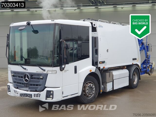 Véhicule de collecte des déchets Mercedes Econic 1830 4X2 CNG! Engine 13m3 NTM KGLS-HL Bi...