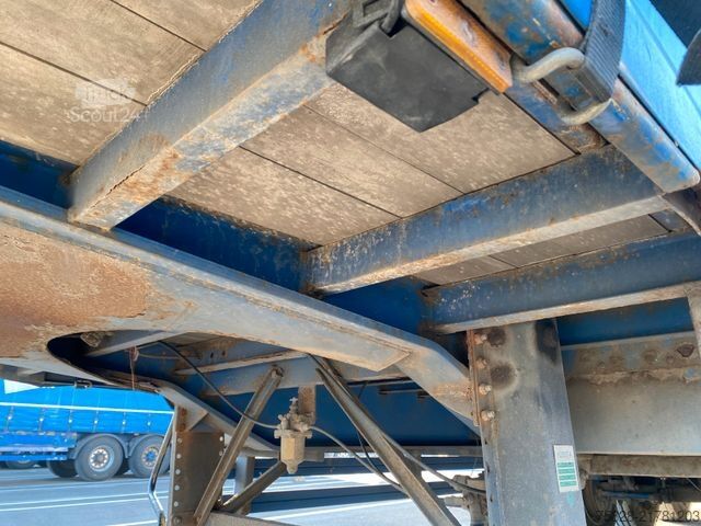 Open semitrailer with tarp GROENEWEGEN BPW axles