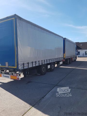 Platformas kravas automašīna ar tentu DAF XF 450 FAR 6x2 Pritsche Plane Edscha+Schiebeplan