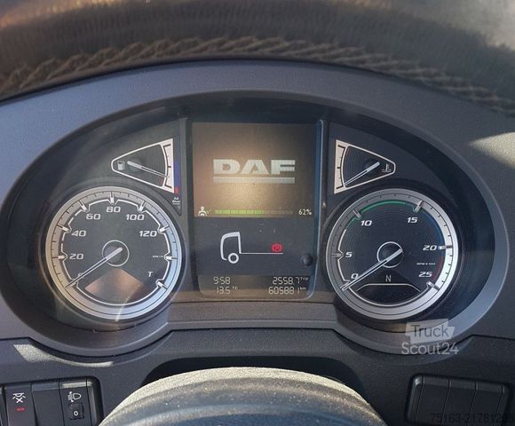 Platformas kravas automašīna ar tentu DAF XF 450 FAR 6x2 Pritsche Plane Edscha+Schiebeplan