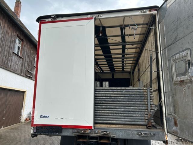 Camion plateau avec bâche MAN TGM 18.340 E6 Plane Edscha Mitnahmestapler