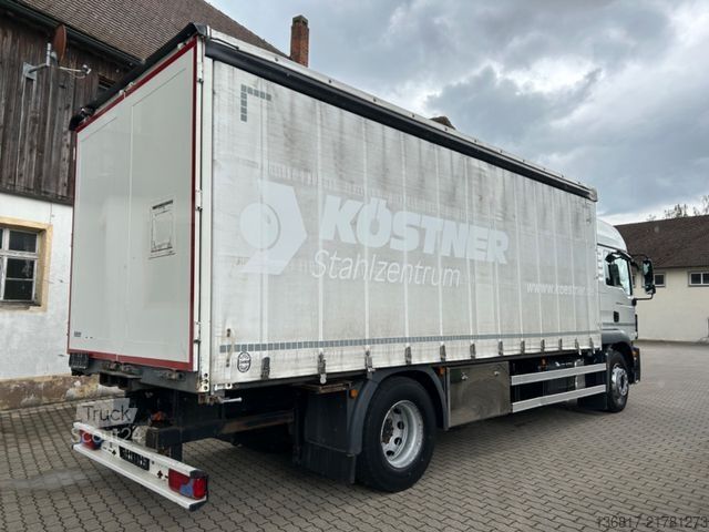 Camion plateau avec bâche MAN TGM 18.340 E6 Plane Edscha Mitnahmestapler