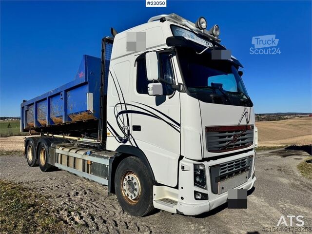 Koukkuvarsijärjestelmä Volvo FH16 600 6x4 hook truck – hook lift with jib – cra