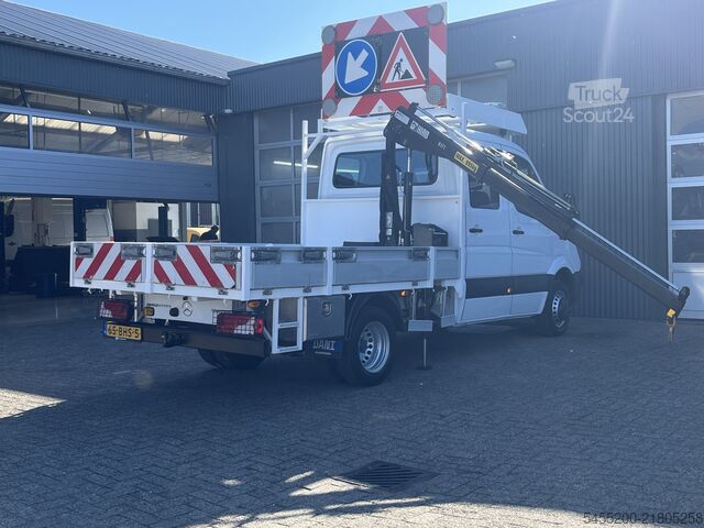 Platformas kravas automašīna ar celtni Mercedes-Benz Sprinter 514 CDI 366 Hiab Laadkraan 018T Trekha...
