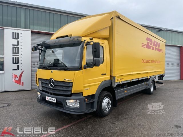 Camião plataforma com lona MERCEDES-BENZ Atego 1224*Sörensen LBW*Standheizung*Klima*